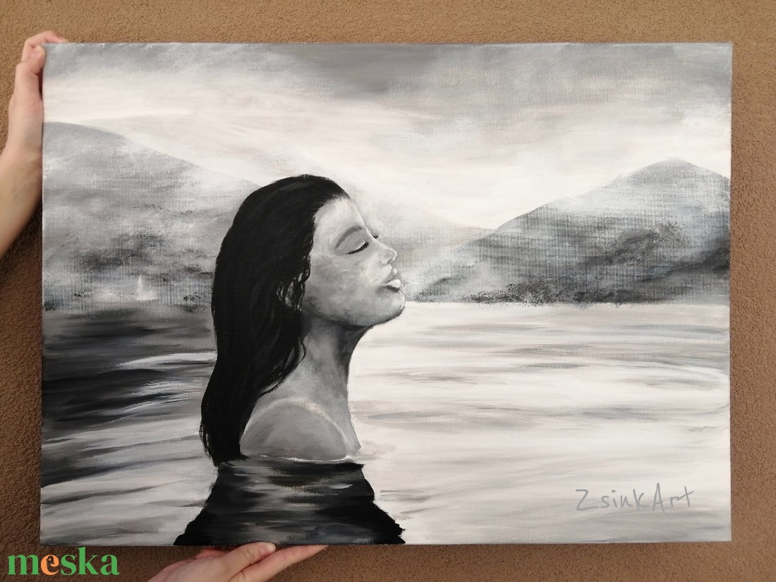 Énidő / 50 x 70 cm-es akrilfestmény vászonra - művészet - festmény - akril - Meska.hu Énidő / 50 x 70 cm-es akrilfestmény vászonra - művészet - festmény - akril - Meska.hu