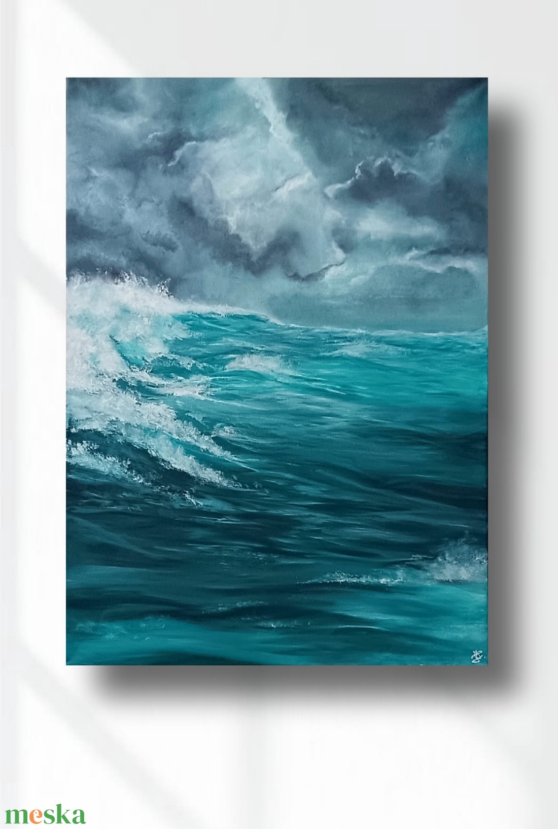 Háborgó mélység - olajfestmény 50 x 70 cm - művészet - festmény - olajfestmény - Meska.hu Háborgó mélység - olajfestmény 50 x 70 cm - művészet - festmény - olajfestmény - Meska.hu