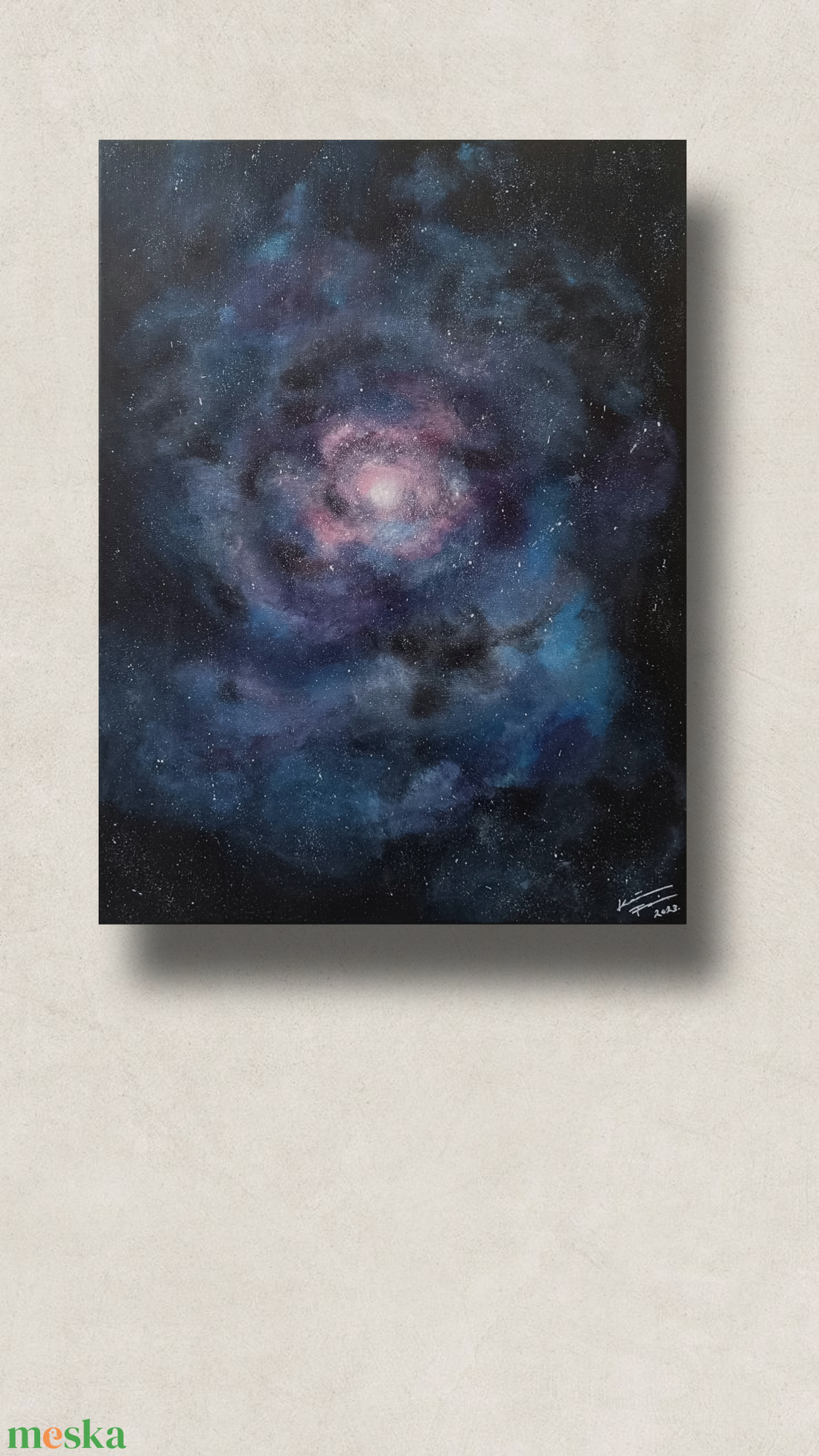 Univerzum/ akrilfestmény 50 x 70 cm-es méretben  - művészet - festmény - akril - Meska.hu
