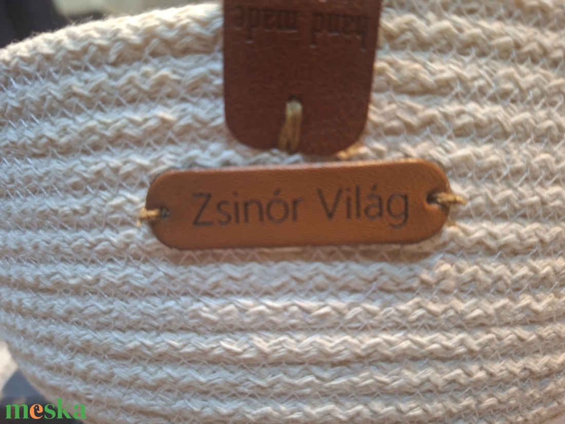 Zsinór kos�rka  - otthon & életmód - tárolás & rendszerezés - tárolókosár - Meska.hu