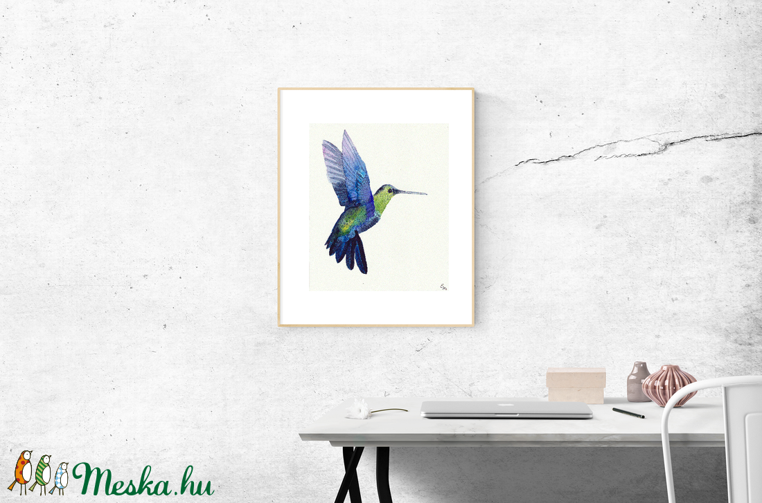 Kolibri - A4 giclée művészi nyomat (akvarell festményem nyomán) - művészet - művészi nyomat - Meska.hu Kolibri - A4 giclée művészi nyomat (akvarell festményem nyomán) - művészet - művészi nyomat - Meska.hu