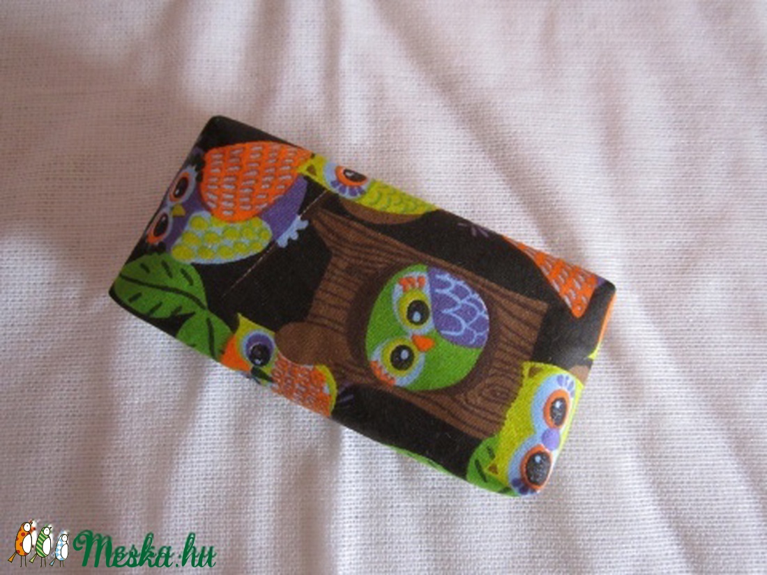 Baglyos vidám  textil zsepitartó -  - Meska.hu