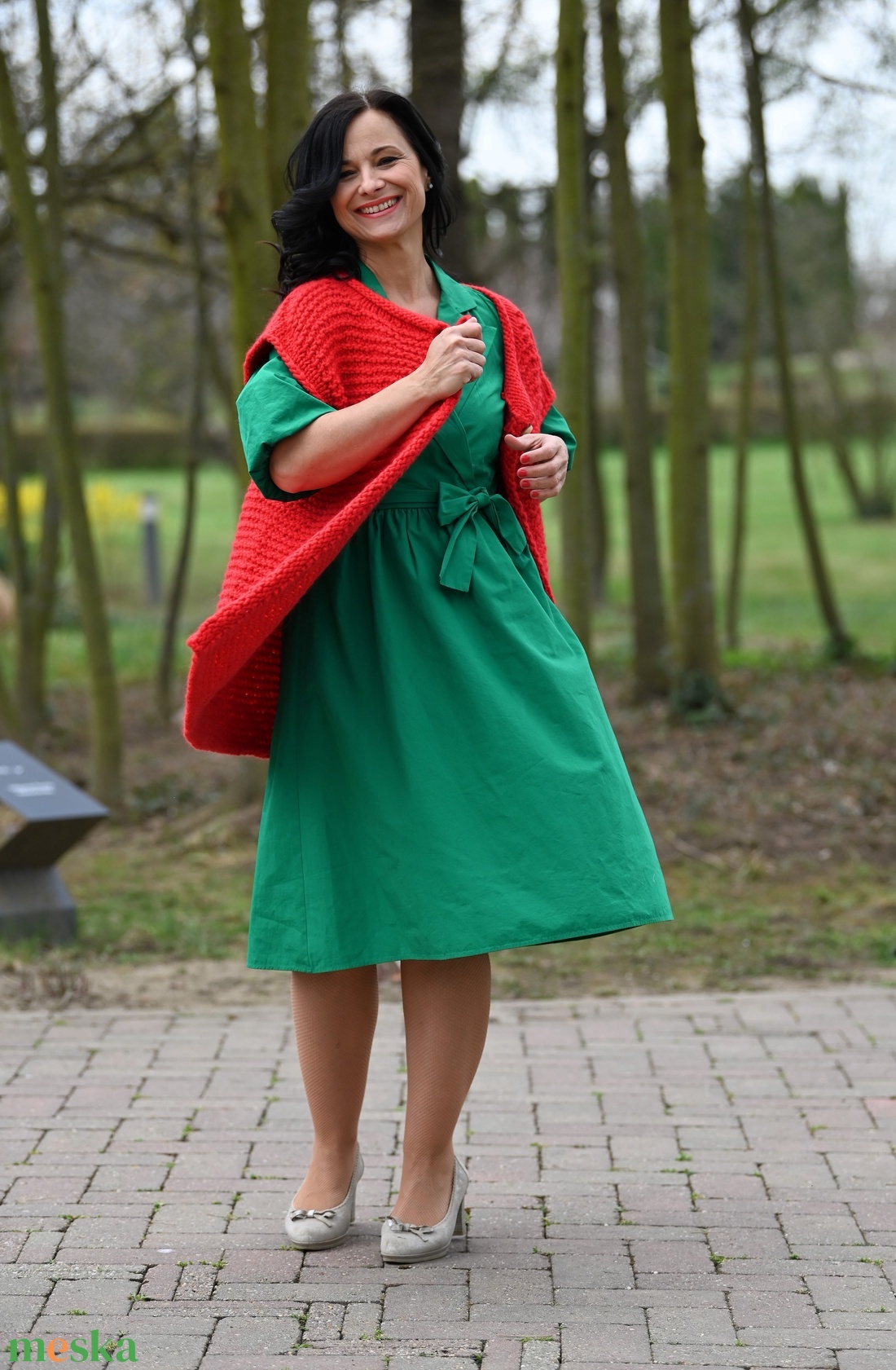 Gyapjúból kötött hosszú mellény - kabát - ruha & divat - női ruha - kabát - Meska.hu