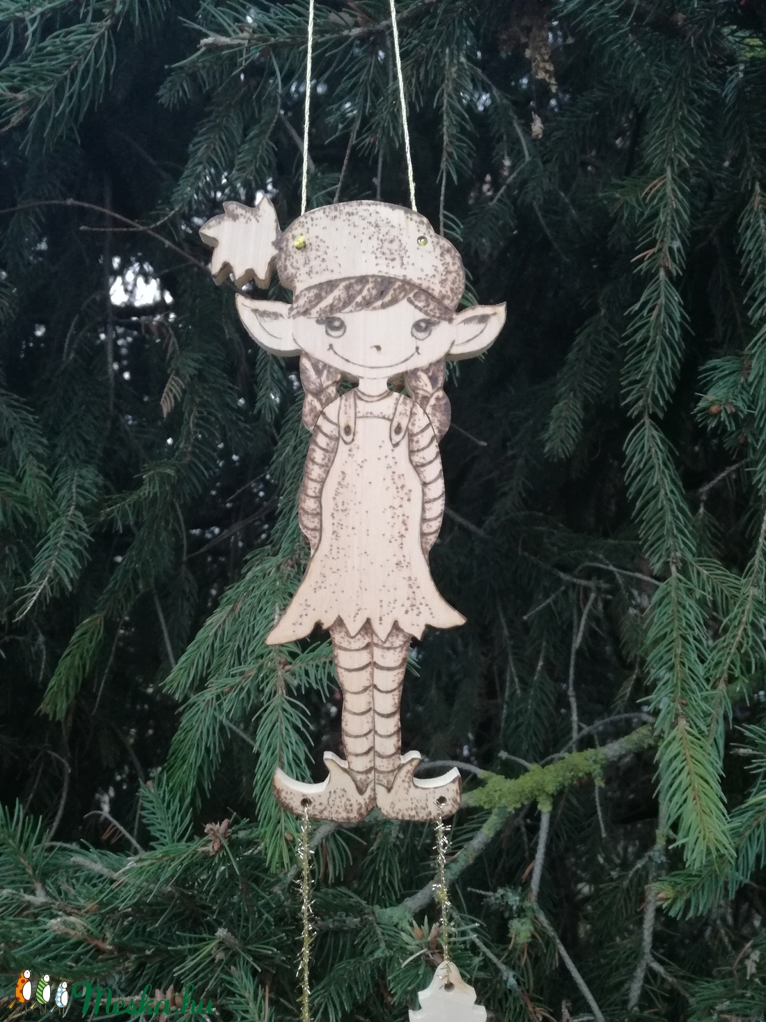 manó lány ajtódísz -  - Meska.hu