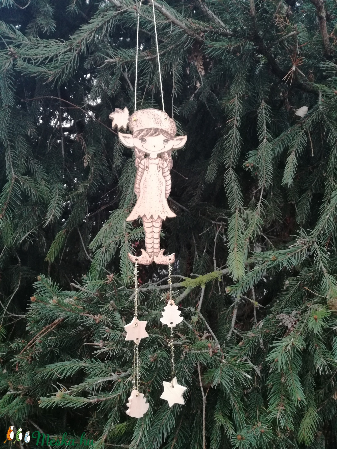 manó lány ajtódísz -  - Meska.hu