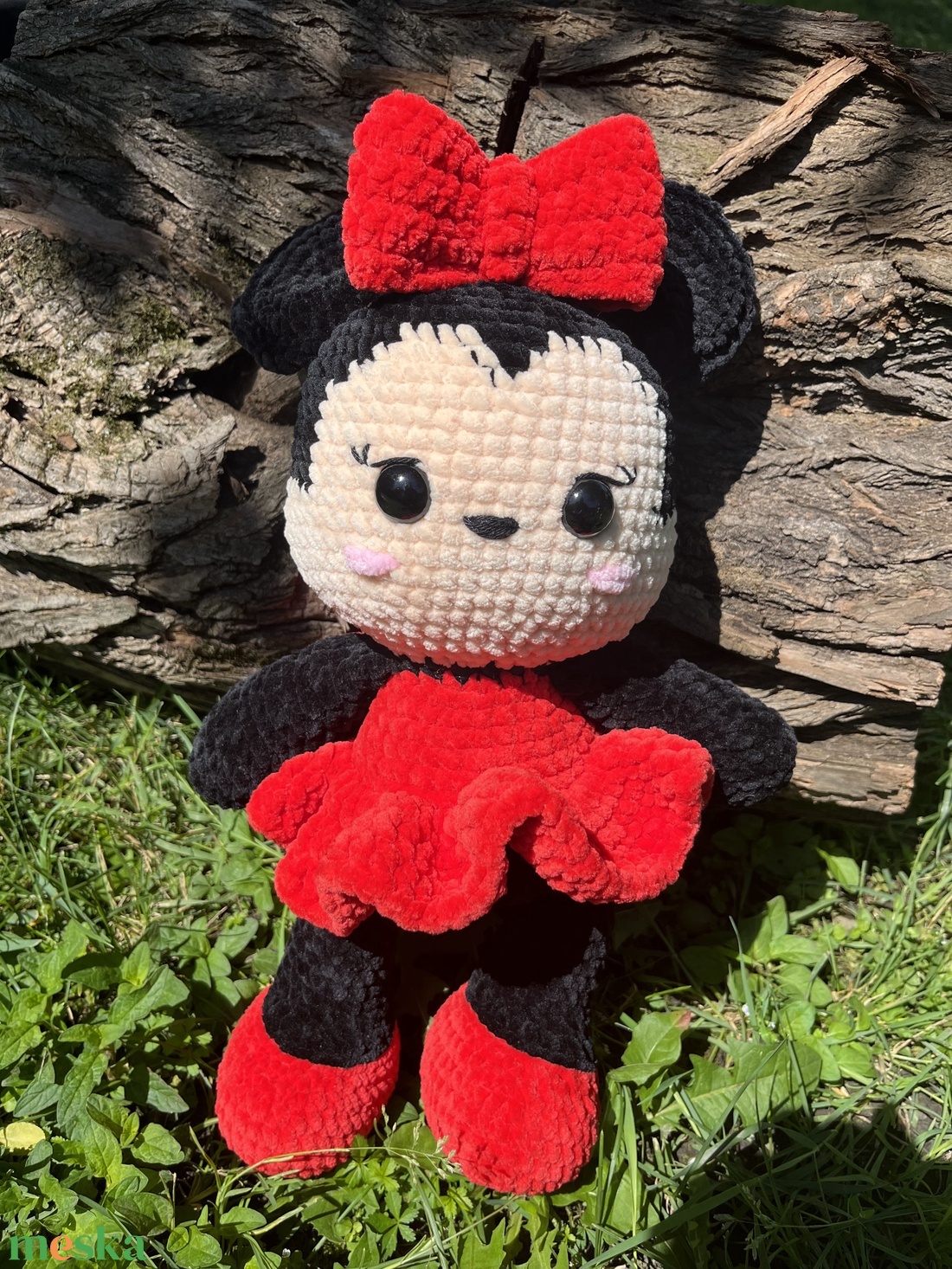 Horgolt minnie egér plüss - játék & sport - plüssállat & játékfigura - más figura - Meska.hu