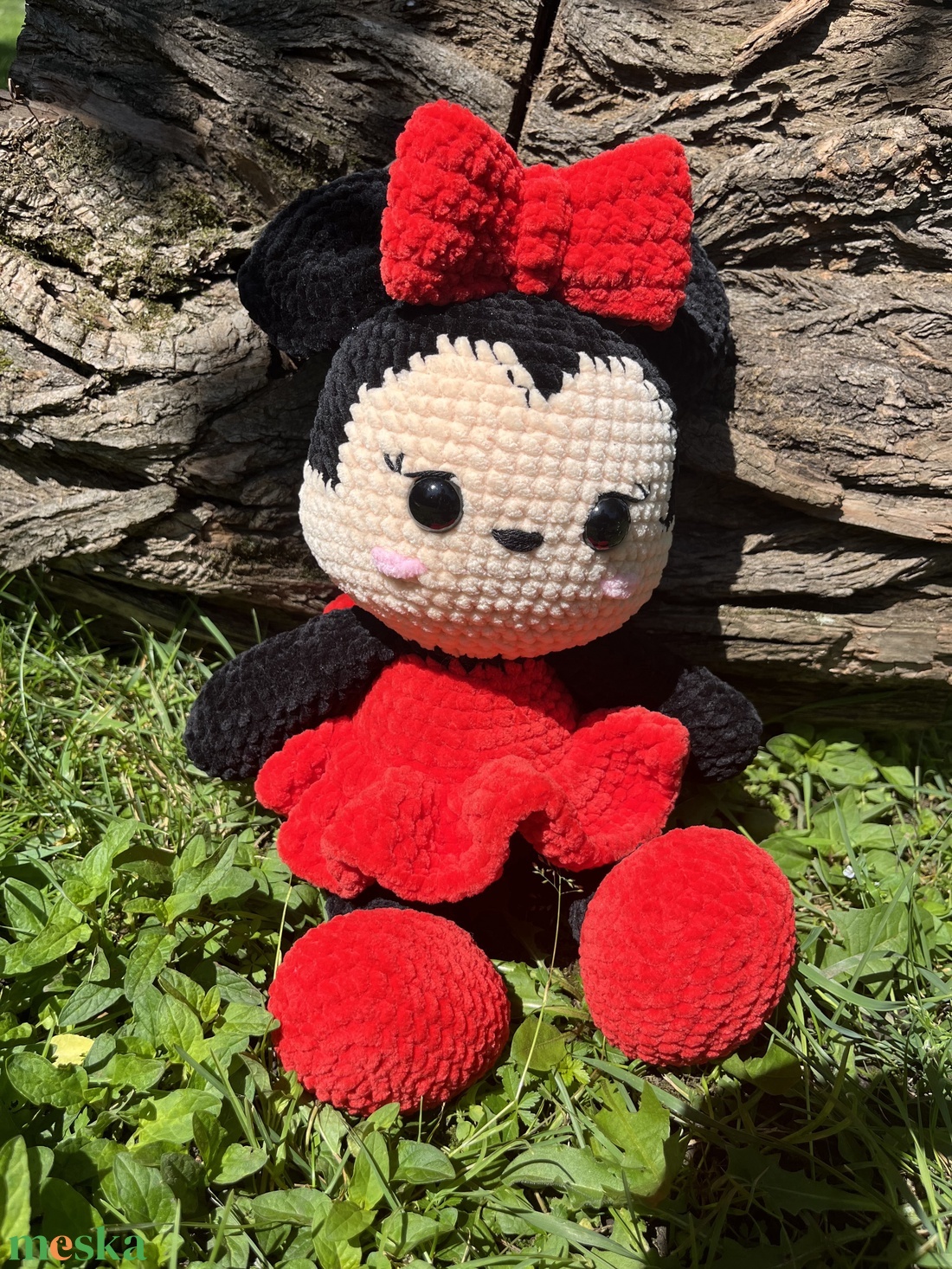 Horgolt minnie egér plüss - játék & sport - plüssállat & játékfigura - más figura - Meska.hu