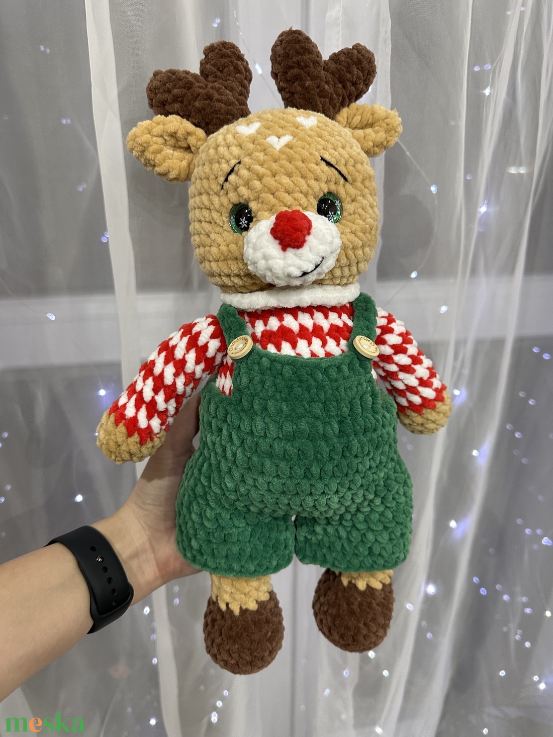 Horgolt rénszarvas plüss - játék & sport - plüssállat & játékfigura - más figura - Meska.hu