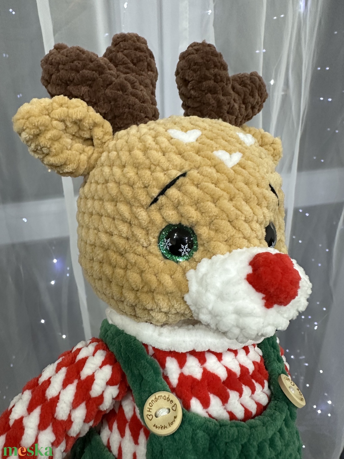 Horgolt rénszarvas plüss - játék & sport - plüssállat & játékfigura - más figura - Meska.hu