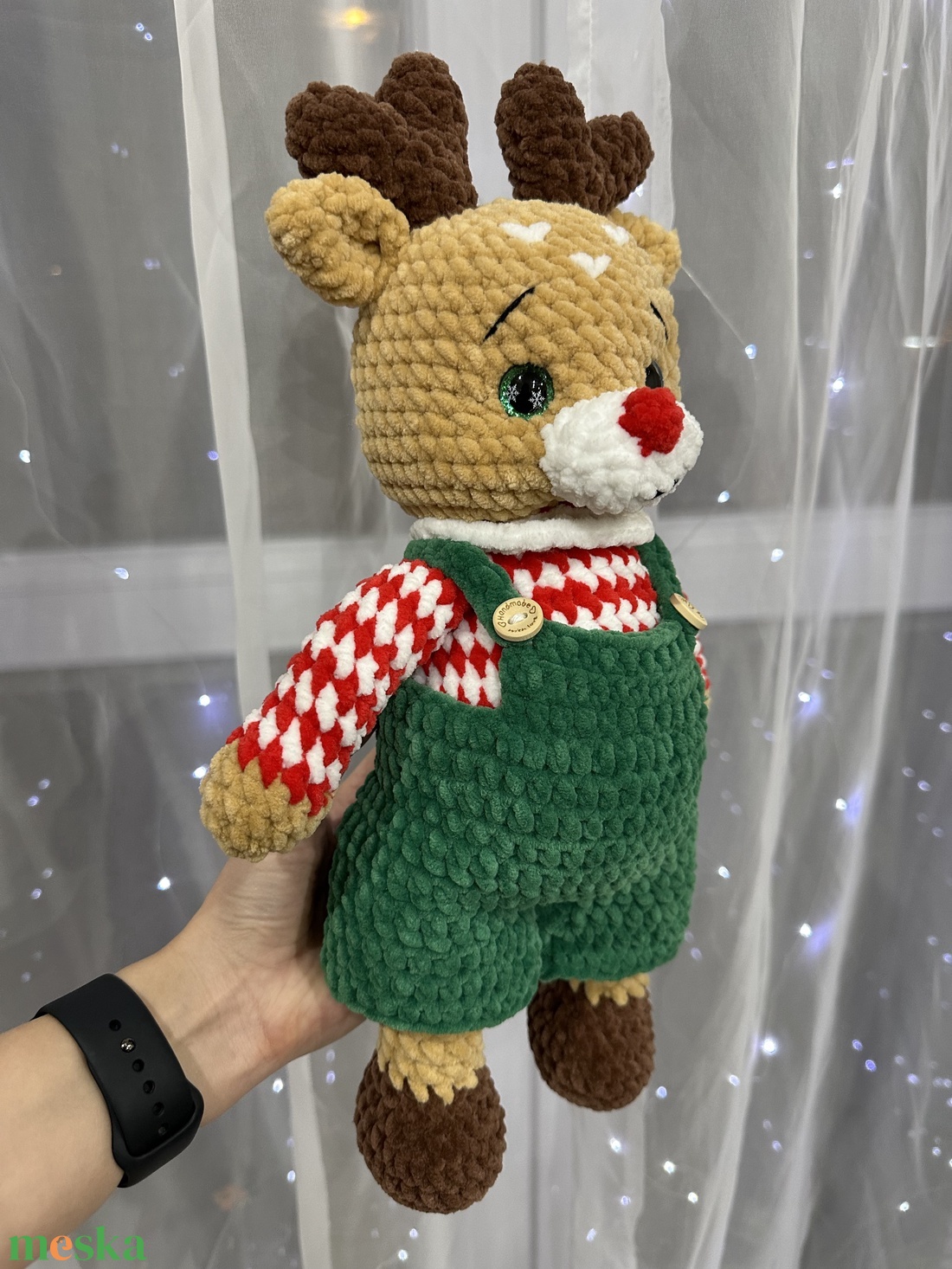 Horgolt rénszarvas plüss - játék & sport - plüssállat & játékfigura - más figura - Meska.hu