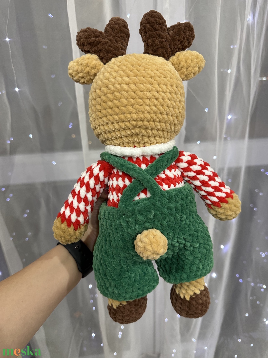 Horgolt rénszarvas plüss - játék & sport - plüssállat & játékfigura - más figura - Meska.hu