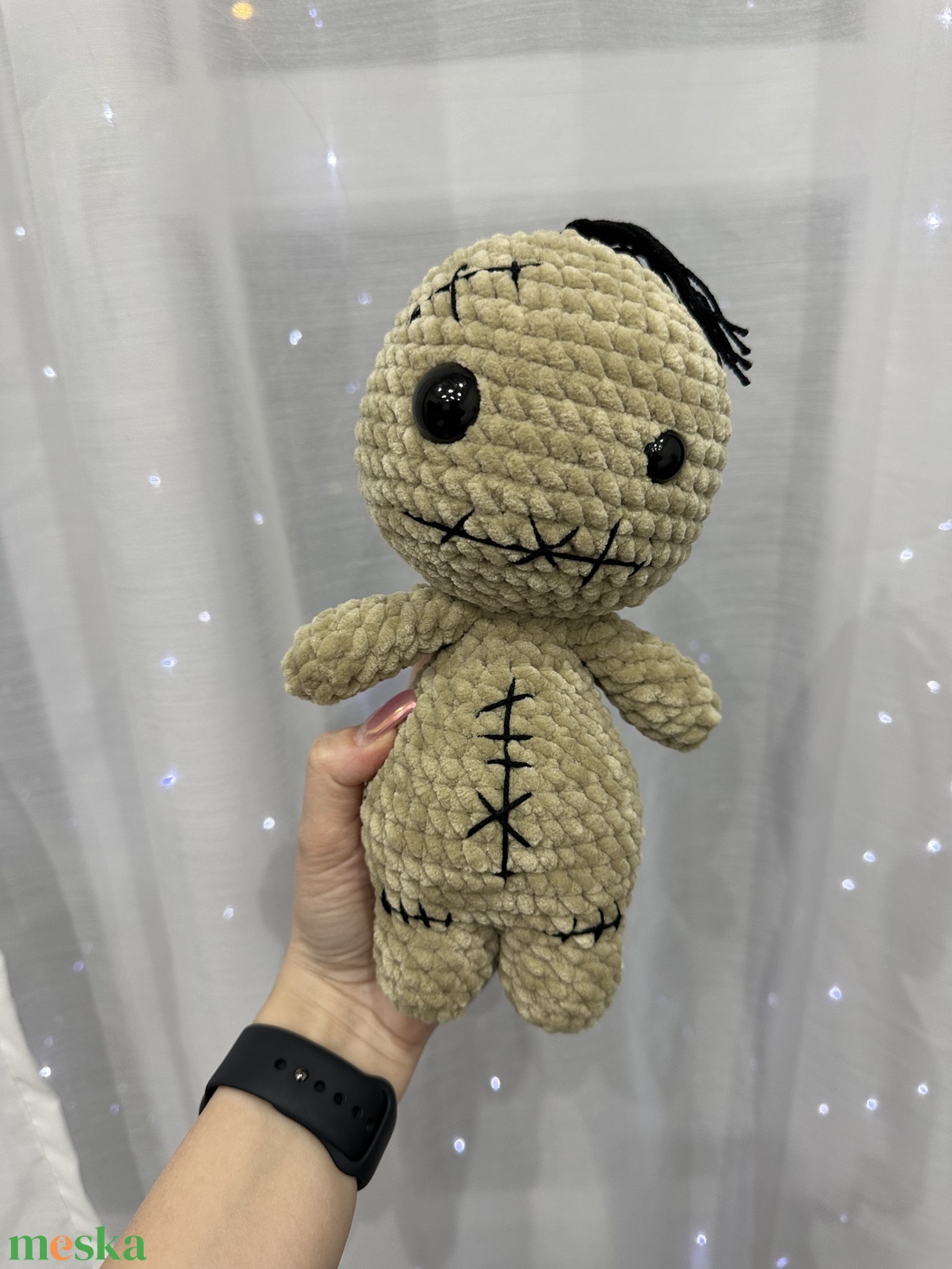 Horgolt voodoo baba plüss - játék & sport - plüssállat & játékfigura - más figura - Meska.hu