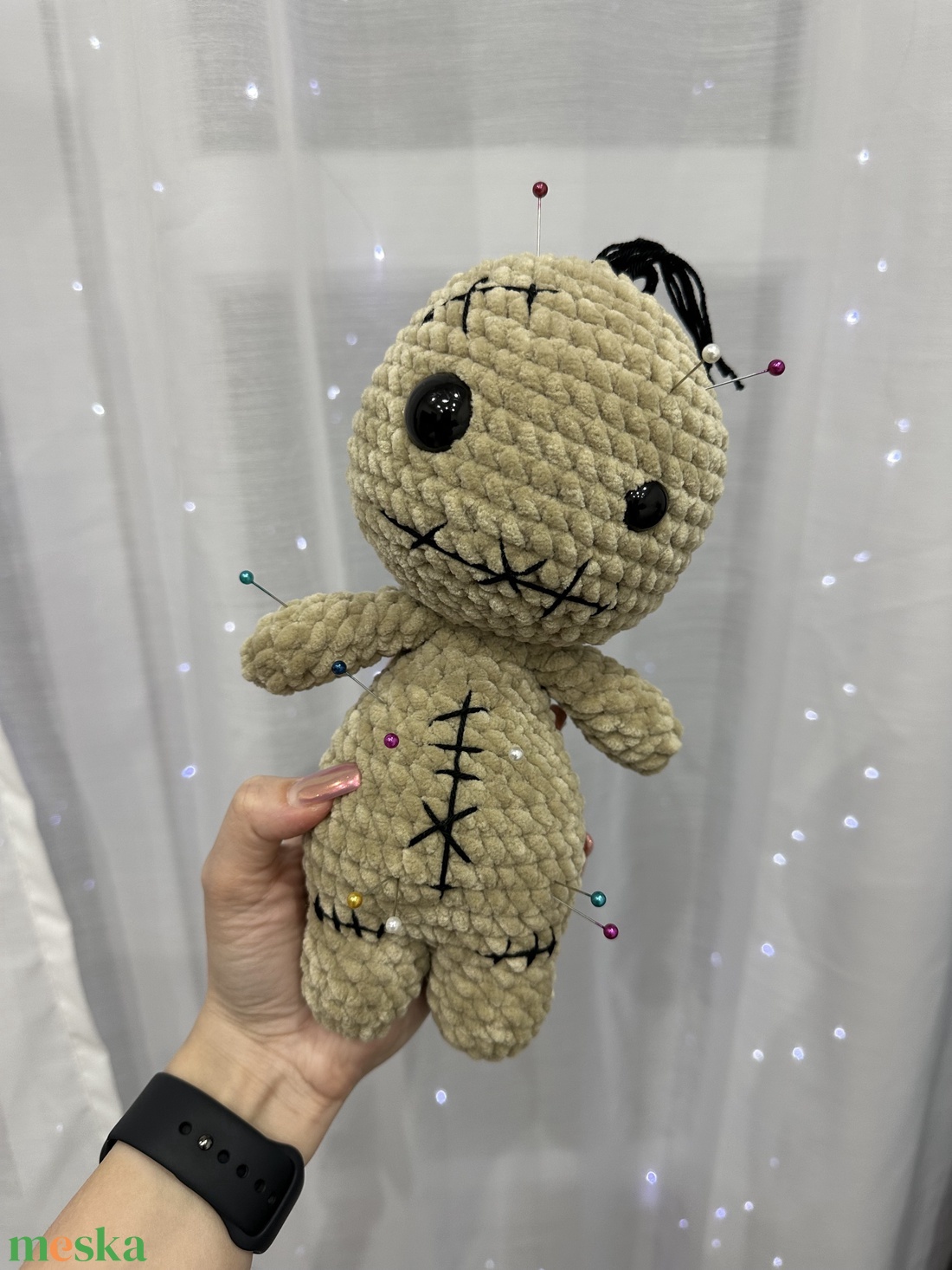 Horgolt voodoo baba plüss - játék & sport - plüssállat & játékfigura - más figura - Meska.hu