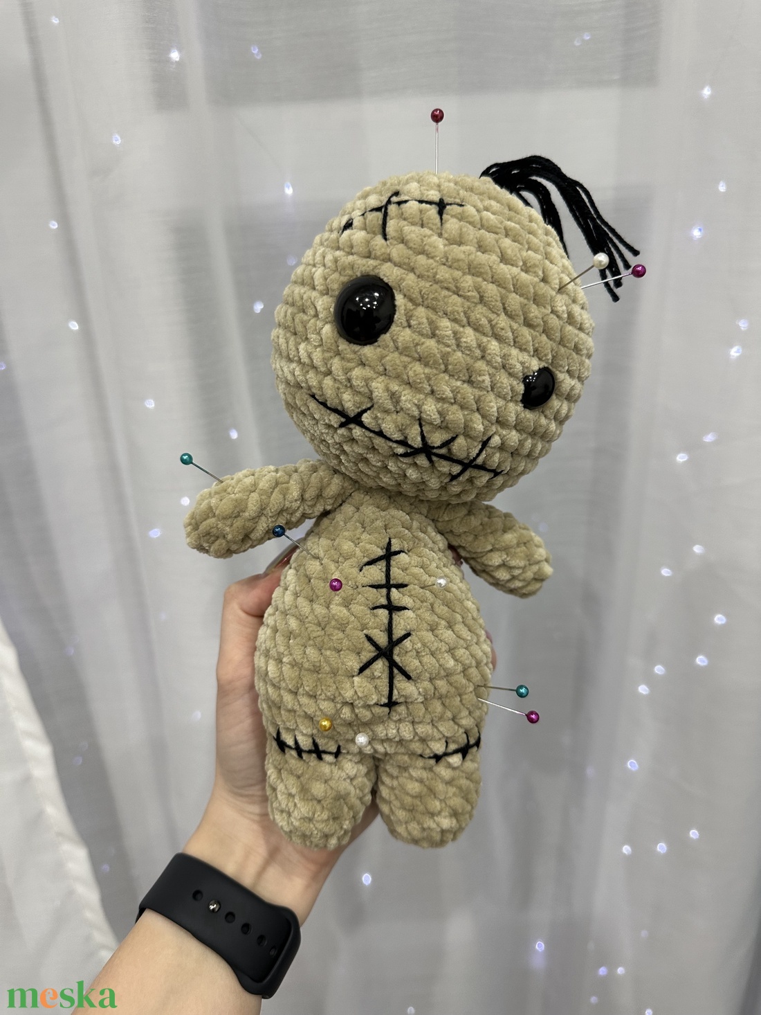 Horgolt voodoo baba plüss - játék & sport - plüssállat & játékfigura - más figura - Meska.hu