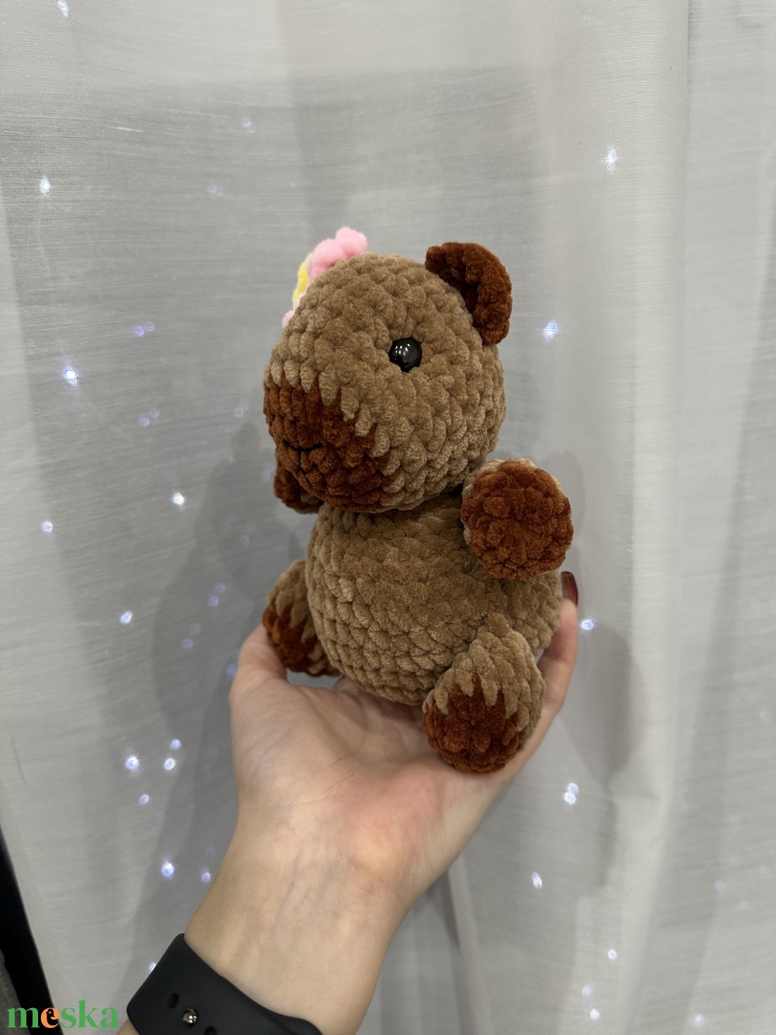 Horgolt Capybara Plüss - játék & sport - plüssállat & játékfigura - kapibara - Meska.hu