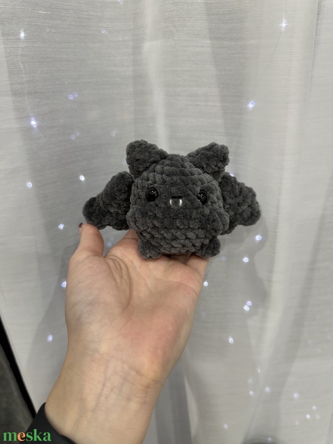 Horgolt Denevér Plüss - játék & sport - plüssállat & játékfigura - denevér - Meska.hu