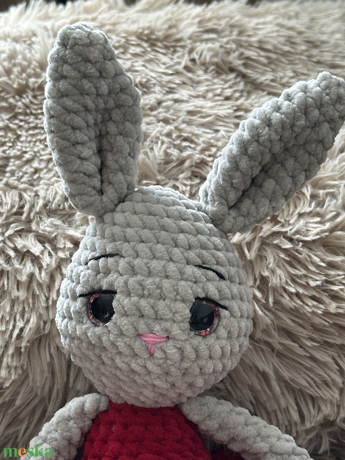 Horgolt balerina nyuszi plüss - játék & sport - plüssállat & játékfigura - nyuszi - Meska.hu