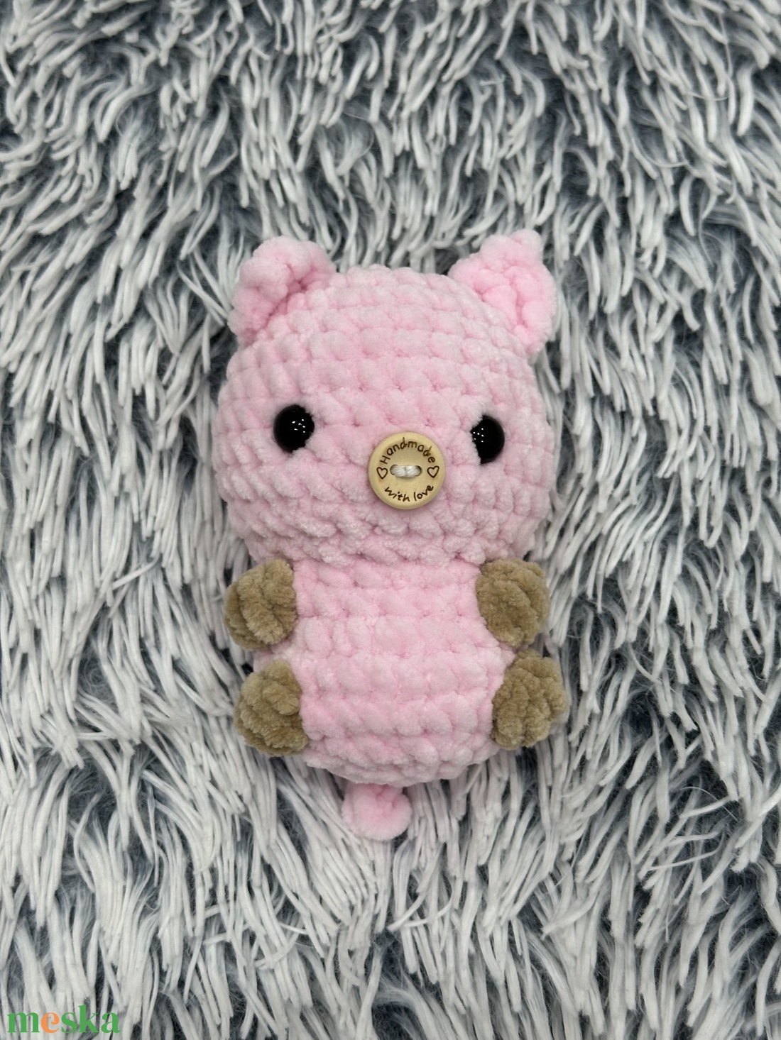 Horgolt malac plüss - játék & sport - plüssállat & játékfigura - malac - Meska.hu