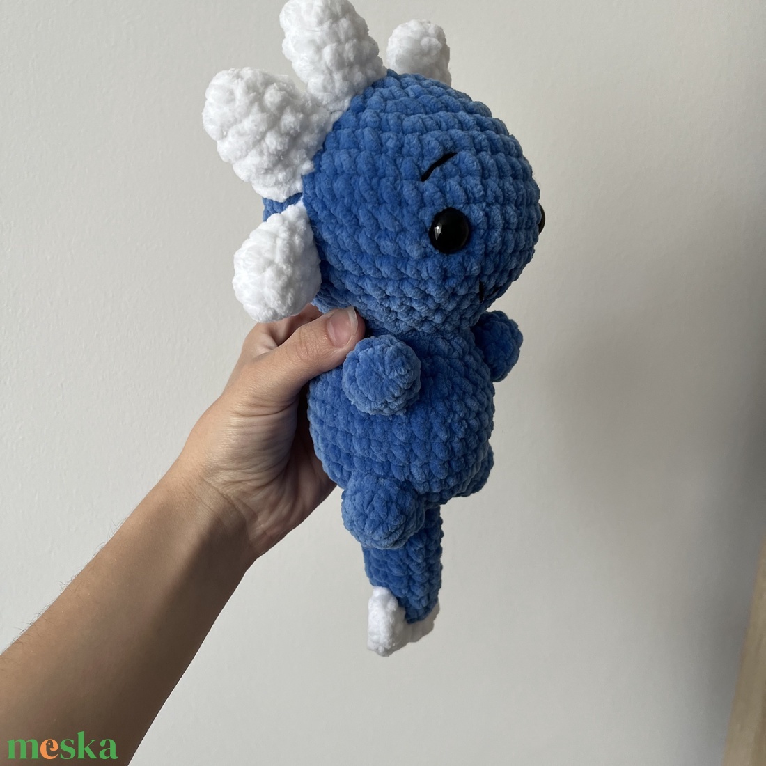 Horgolt kék axolotl plüss - játék & sport - plüssállat & játékfigura - más figura - Meska.hu Horgolt kék axolotl plüss - játék & sport - plüssállat & játékfigura - más figura - Meska.hu