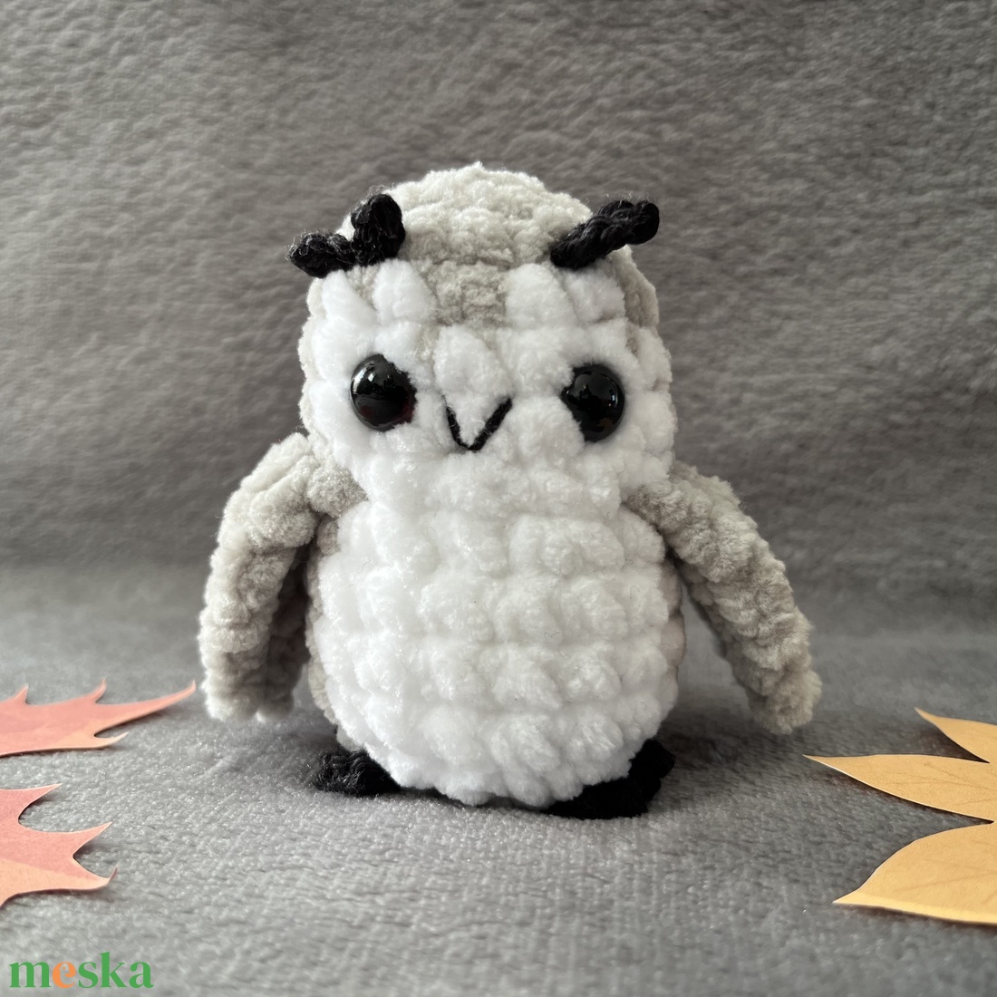 Horgolt bagoly szürke - játék & sport - plüssállat & játékfigura - bagoly - Meska.hu Horgolt bagoly szürke - játék & sport - plüssállat & játékfigura - bagoly - Meska.hu