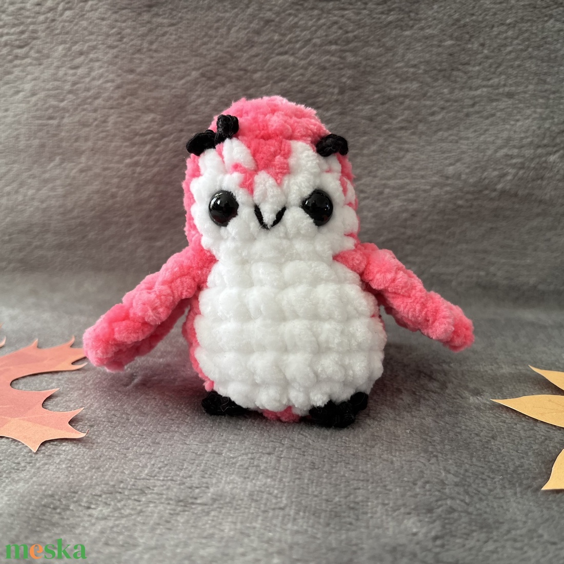 Horgolt bagoly rózsaszín - játék & sport - plüssállat & játékfigura - bagoly - Meska.hu Horgolt bagoly rózsaszín - játék & sport - plüssállat & játékfigura - bagoly - Meska.hu