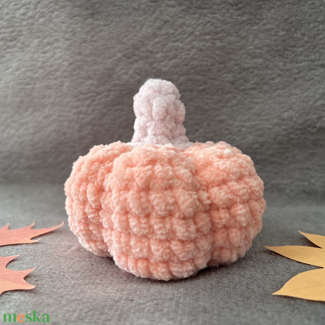 Horgolt tök barack - kellékek & szerszámok - dekorációs kellékek - őszi dekor - őszi dekortök - Meska.hu