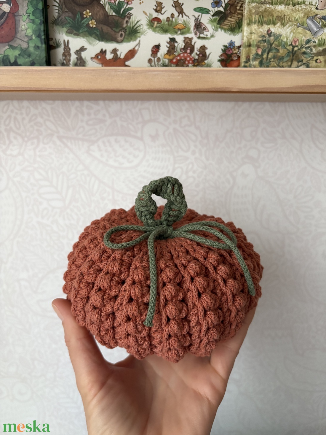 Horgolt tök dekoráció - otthon & életmód - dekoráció - halloween - halloweeni dekoráció - Meska.hu