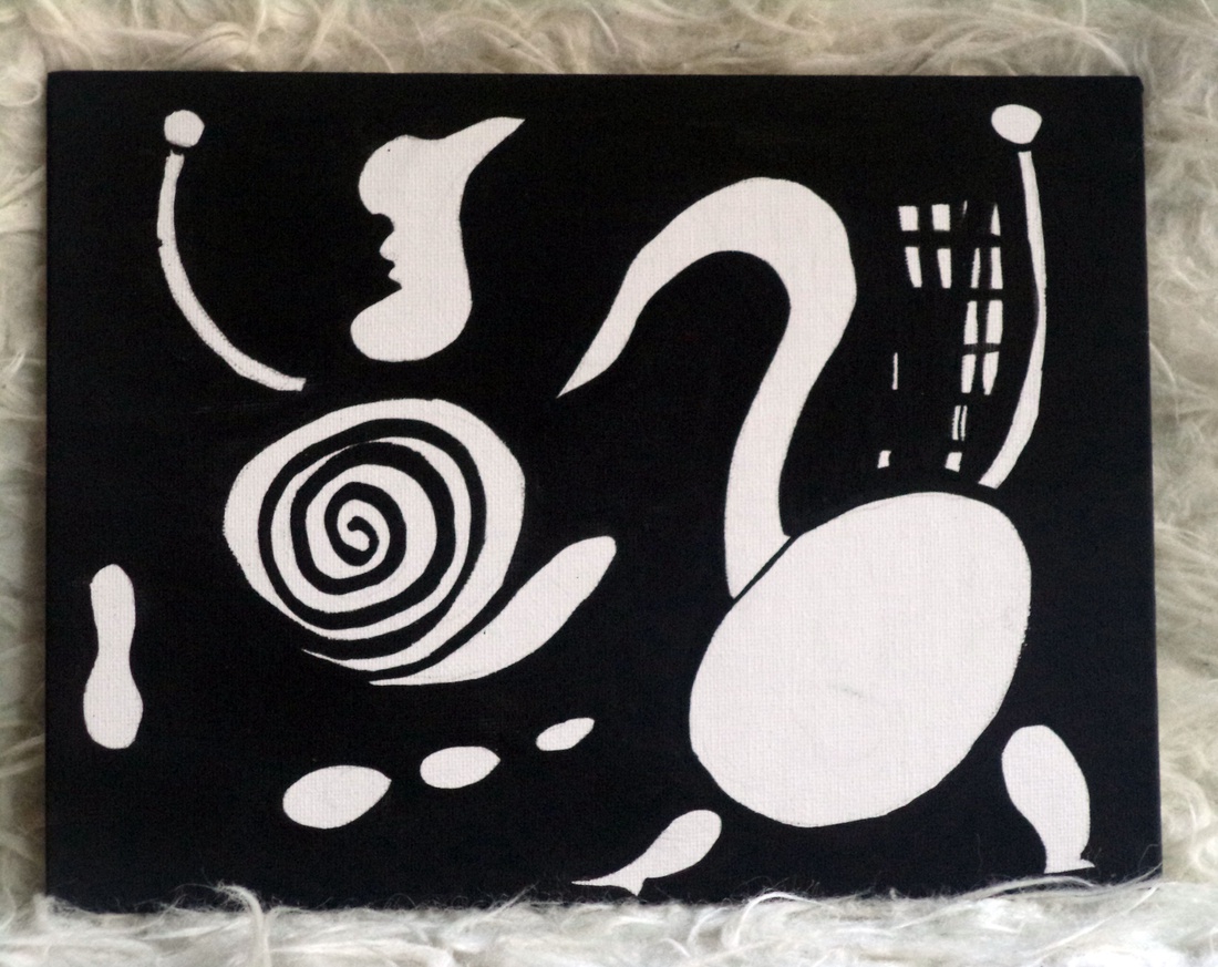 Feketénfehér - művészet - festmény - akvarell - Meska.hu