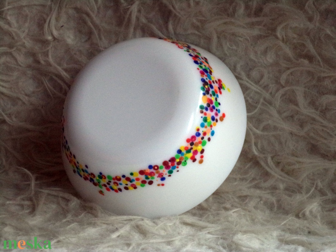 Pöttyös tálka - otthon & életmód - konyhafelszerelés, tálalás - tálalás - tányér & étkészlet - Meska.hu