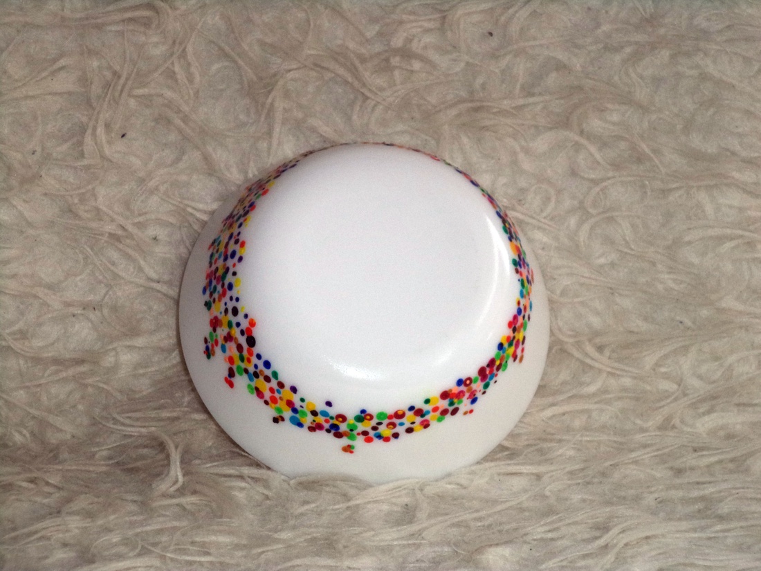 Pöttyös tálka - otthon & életmód - konyhafelszerelés, tálalás - tálalás - tányér & étkészlet - Meska.hu