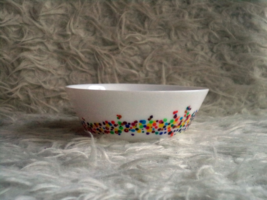 Pöttyös tálka - otthon & életmód - konyhafelszerelés, tálalás - tálalás - tányér & étkészlet - Meska.hu