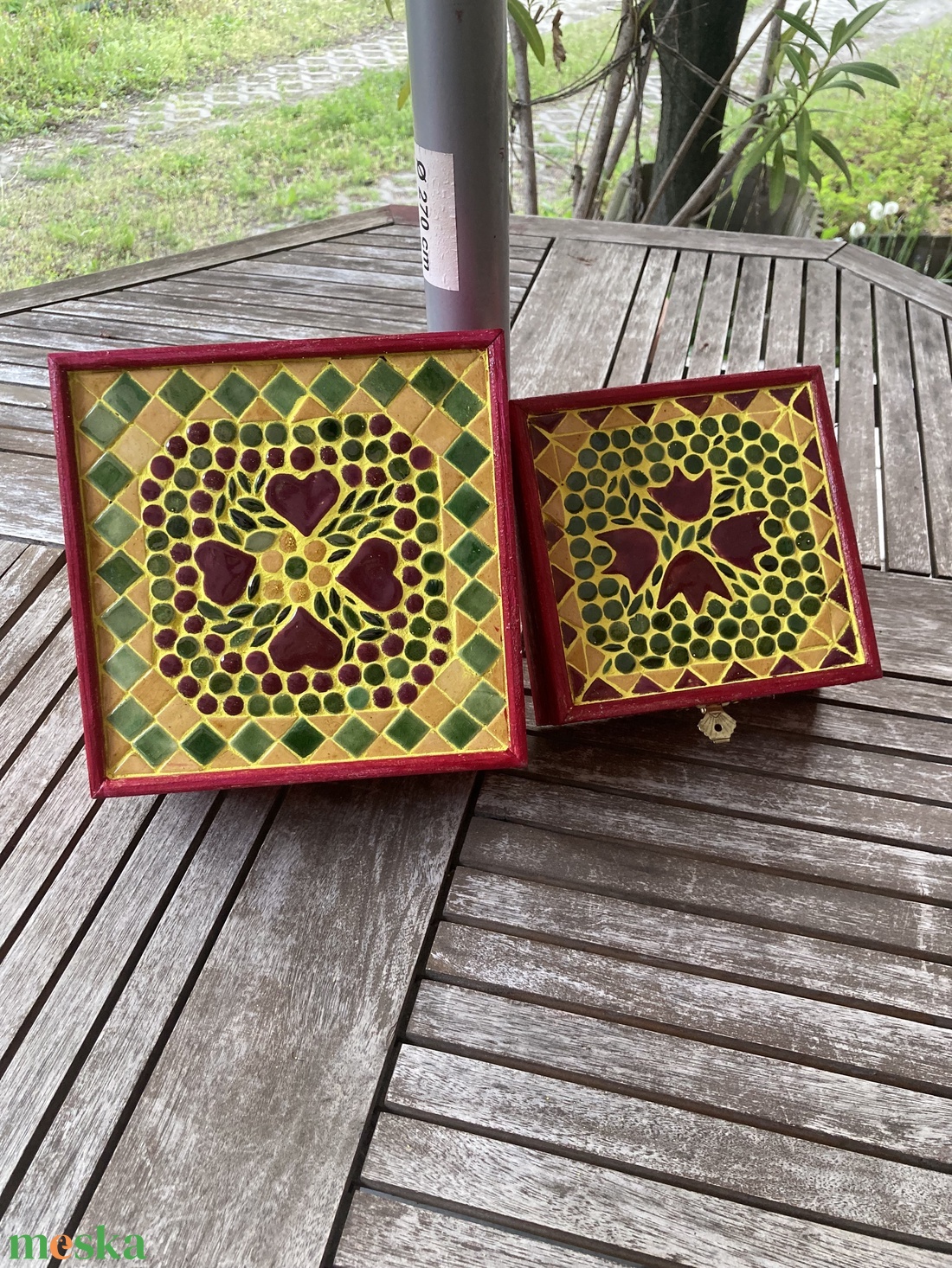 Mozaik ékszerdoboz  - kellékek & szerszámok - dekorációs kellékek - mozaik - Meska.hu