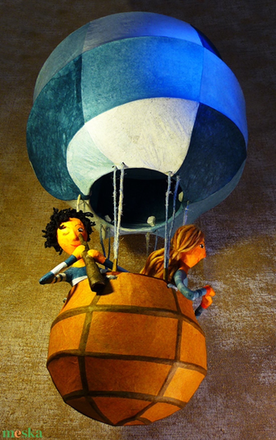 Légballon két figurával - otthon & életmód - dekoráció - fali és függő dekoráció - függődísz - Meska.hu Légballon két figurával - otthon & életmód - dekoráció - fali és függő dekoráció - függődísz - Meska.hu