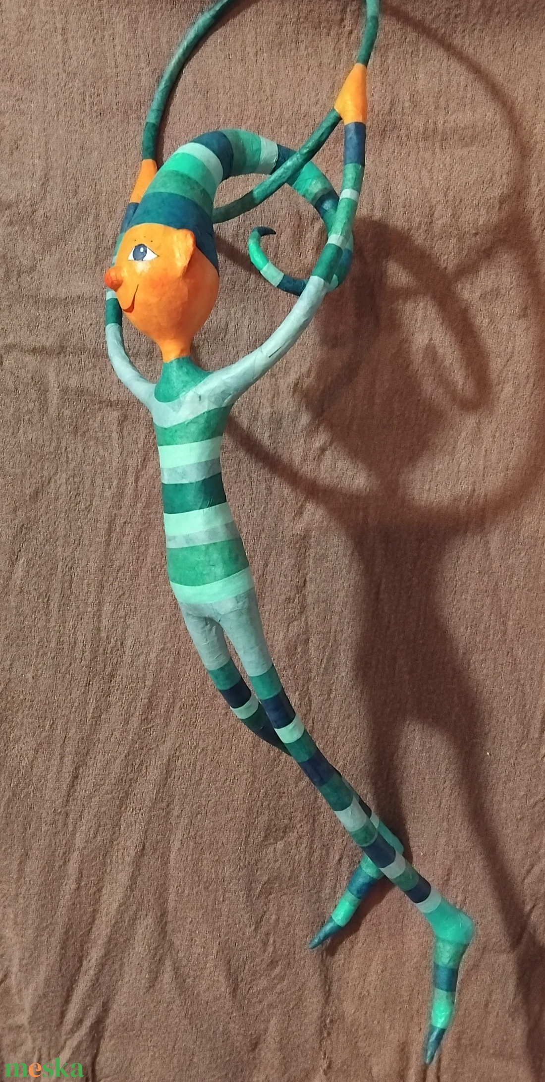 Függeszkedő manó - otthon & életmód - dekoráció - fali és függő dekoráció - függődísz - Meska.hu