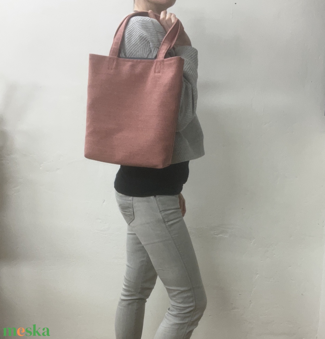 Piros/kék tote bag - táska & tok - kézitáska & válltáska - válltáska - Meska.hu