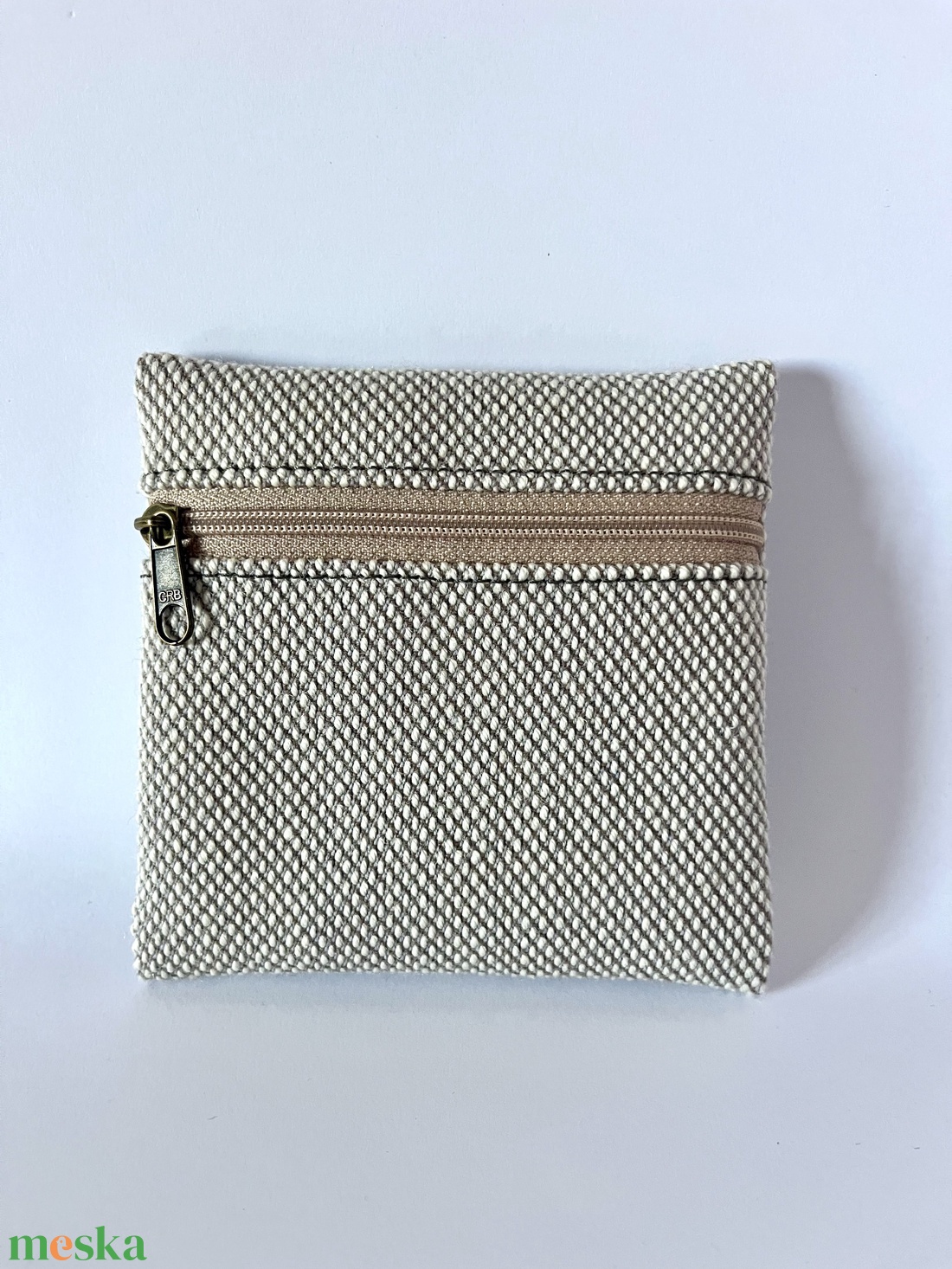 Szürke gyapjú pénztárca - táska & tok - pénztárca & más tok - aprópénztartó - Meska.hu