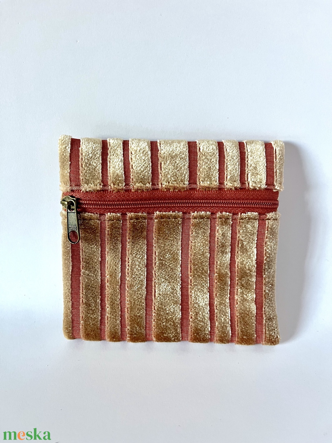 Arany csíkos pénztárca - táska & tok - pénztárca & más tok - aprópénztartó - Meska.hu