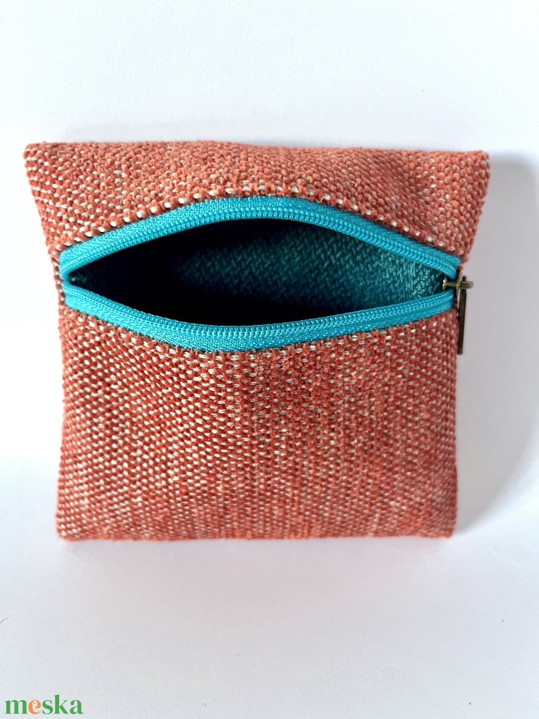 Piros/kék pénztárca - táska & tok - pénztárca & más tok - aprópénztartó - Meska.hu