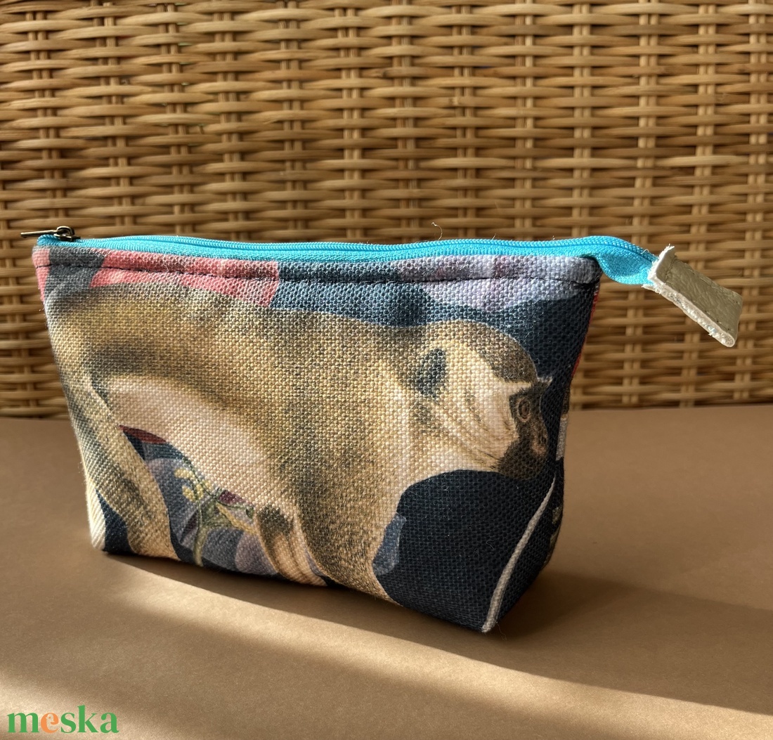 Majmos sminkes neszesszer táska - táska & tok - neszesszer - Meska.hu