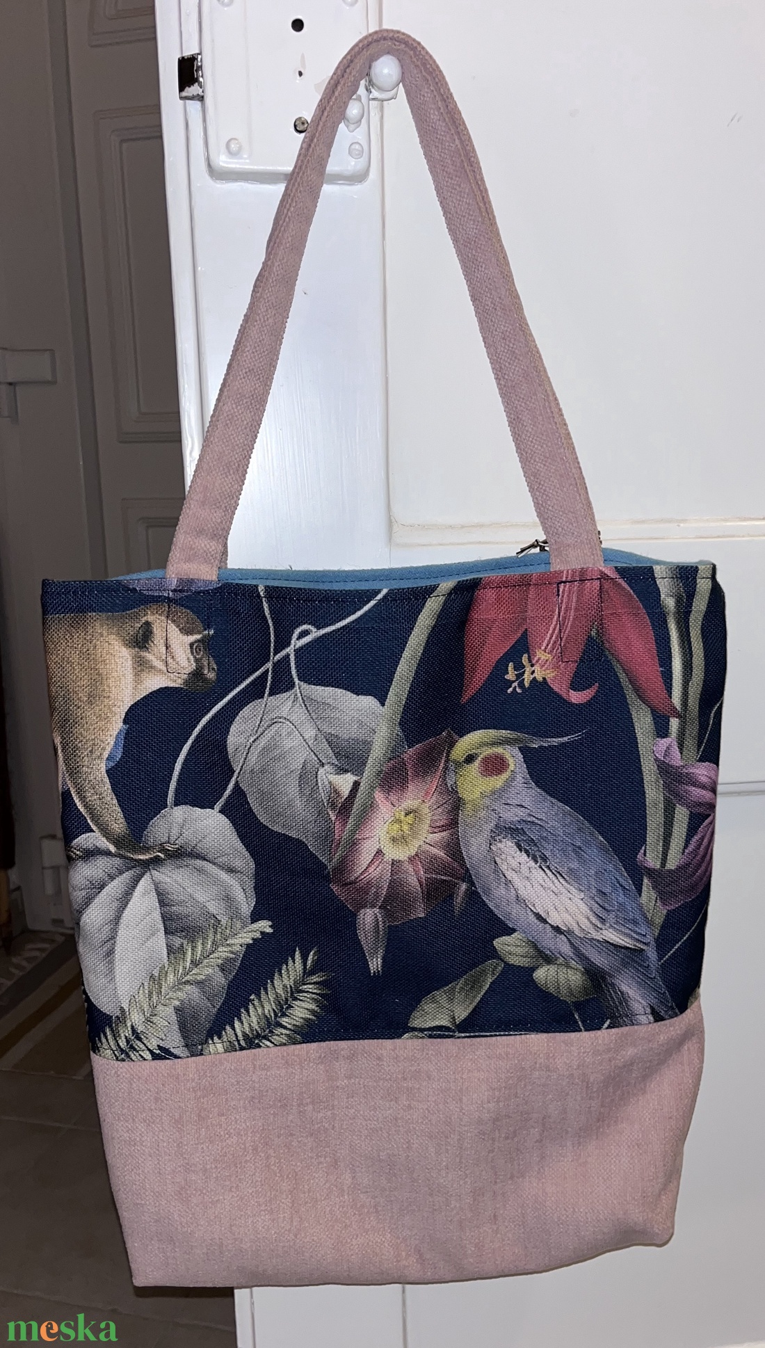 Dzsungel mintás tote bag - táska & tok - kézitáska & válltáska - válltáska - Meska.hu