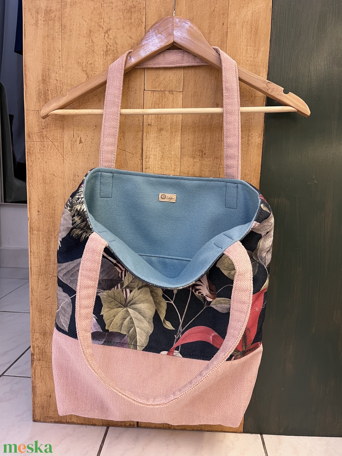 Dzsungel mintás tote bag - táska & tok - kézitáska & válltáska - válltáska - Meska.hu