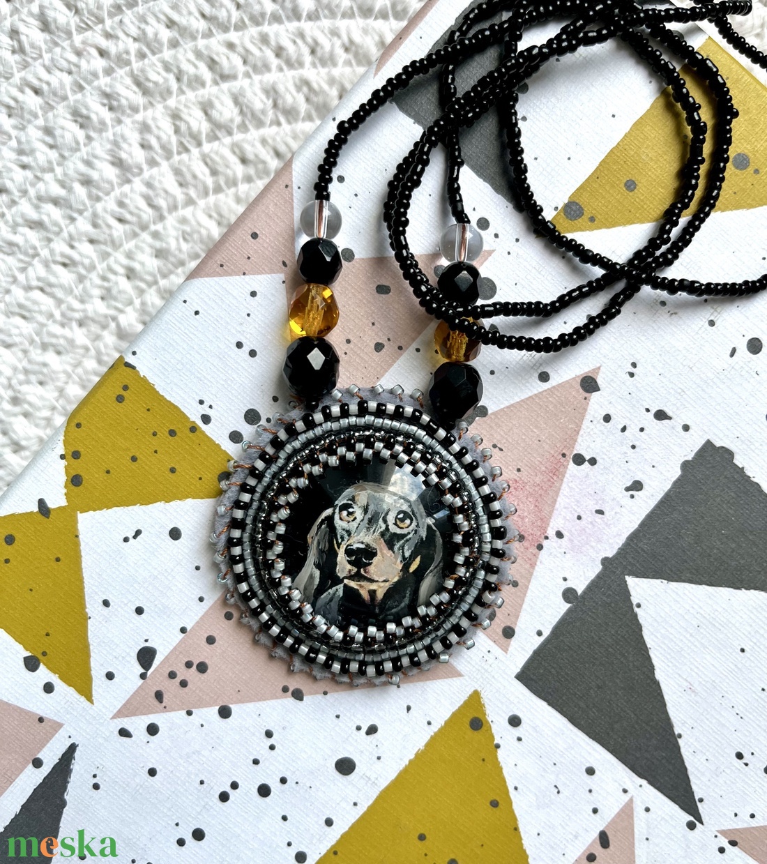 Tacskó medál - ékszer - nyaklánc - medálos nyaklánc - Meska.hu