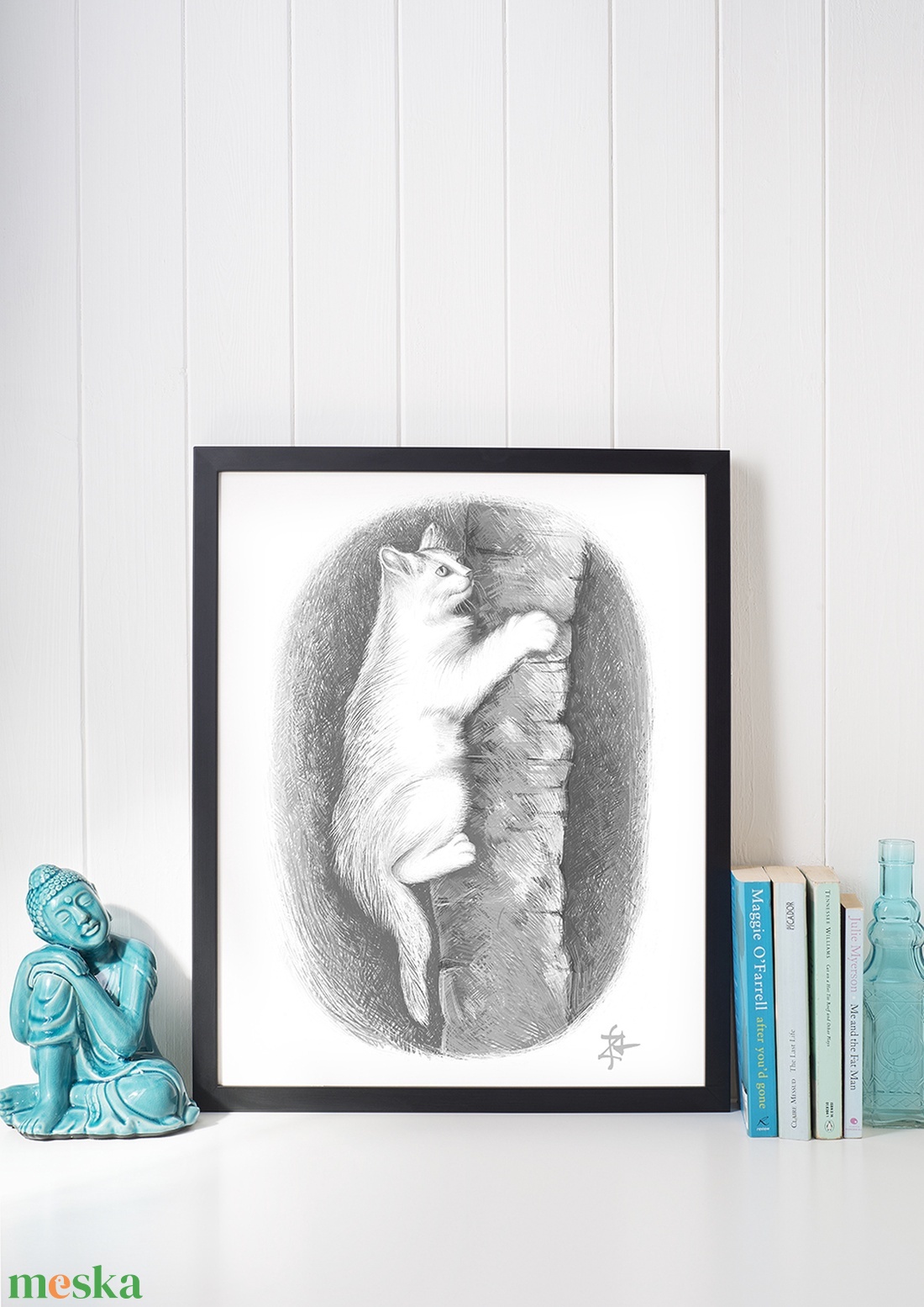Cat Climbing (Macska fán) - művészet - grafika & illusztráció - digitális - Meska.hu