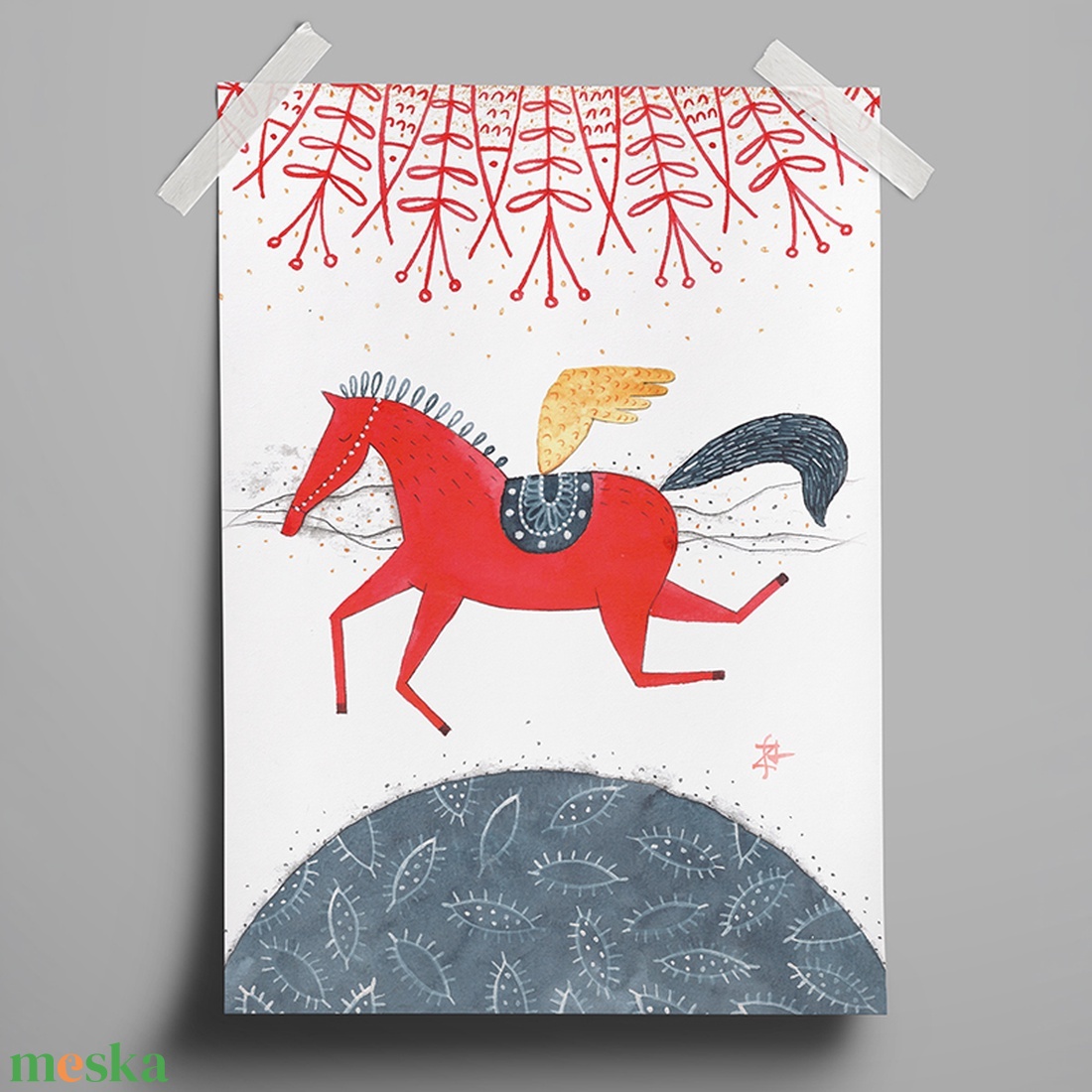 Red Steed (Vörös paripa) - művészet - grafika & illusztráció - digitális - Meska.hu
