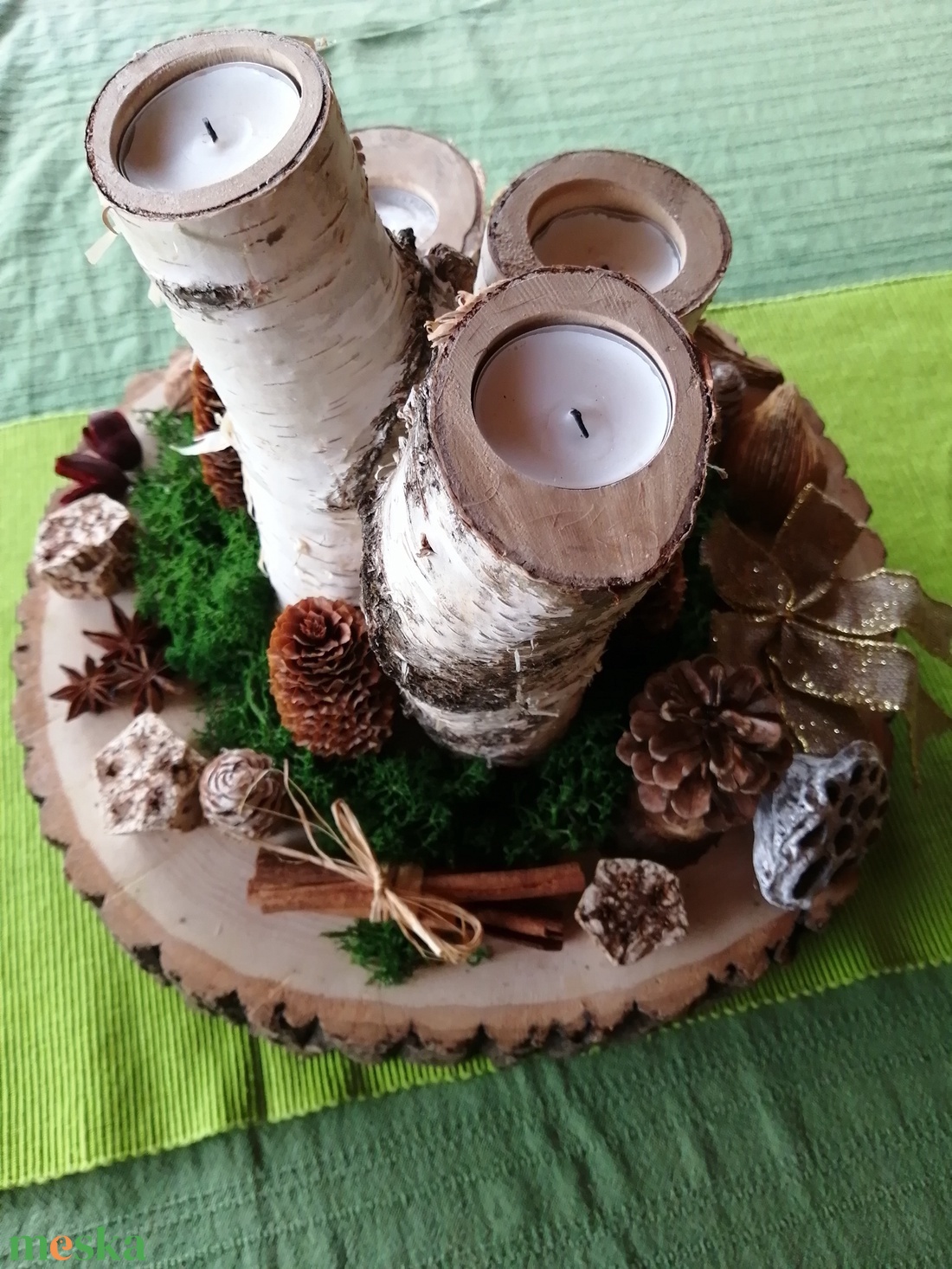 Adventi koszorú és asztaldísz - karácsony - adventi díszek - adventi koszorú - Meska.hu Adventi koszorú és asztaldísz - karácsony - adventi díszek - adventi koszorú - Meska.hu