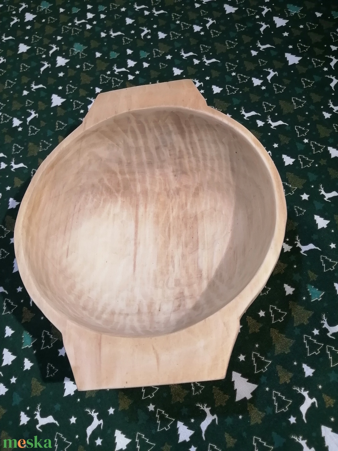 kézzel vájt fa tál - otthon & életmód - konyhafelszerelés, tálalás - tálalás - kínálótál - Meska.hu