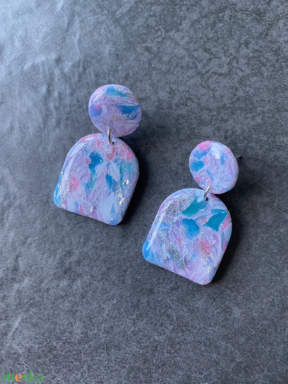 Purple Coast - ékszer - fülbevaló - lógó fülbevaló - Meska.hu