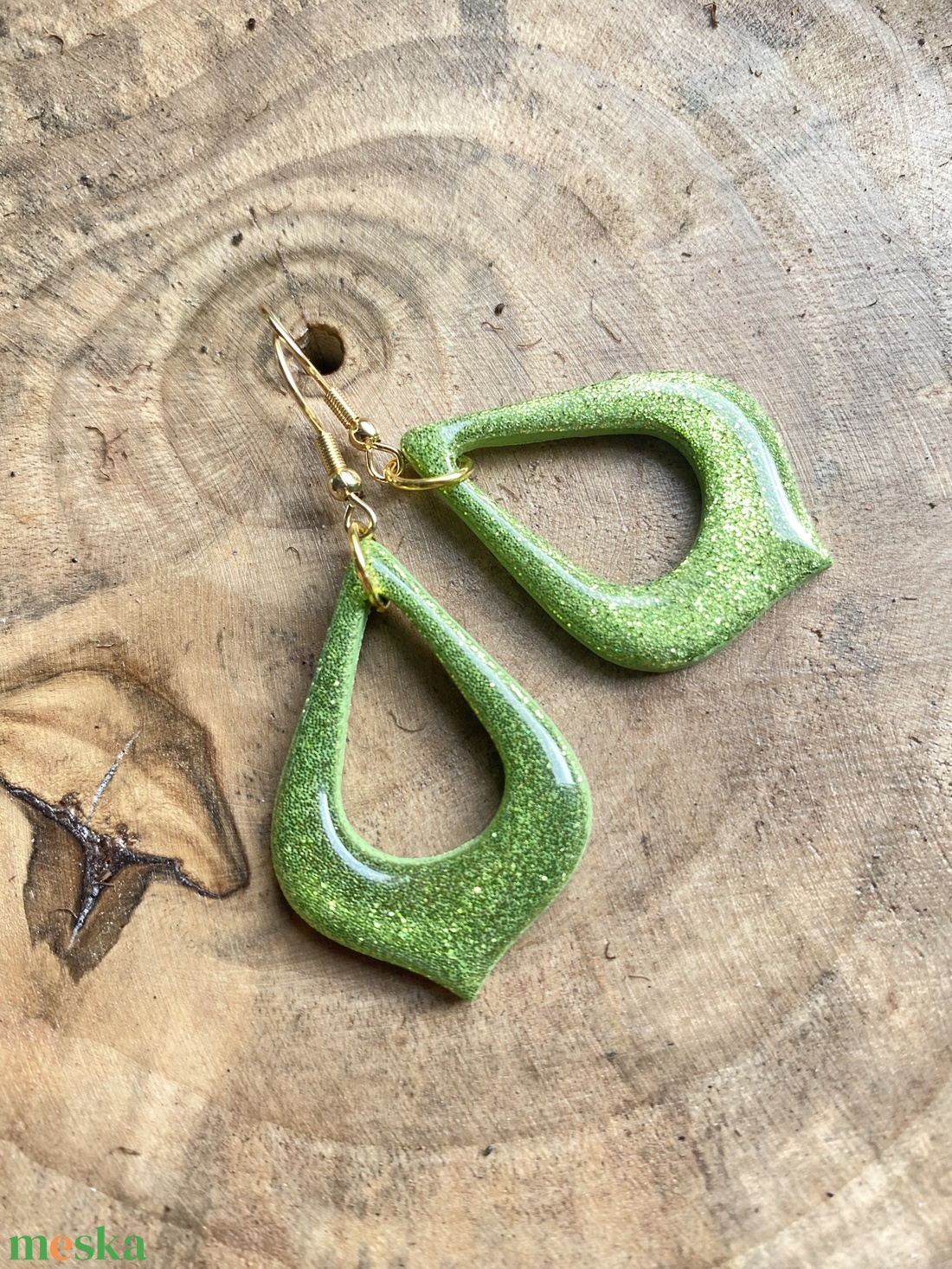 Green Christmas Moroccan Style - ékszer - fülbevaló - lógó fülbevaló - Meska.hu