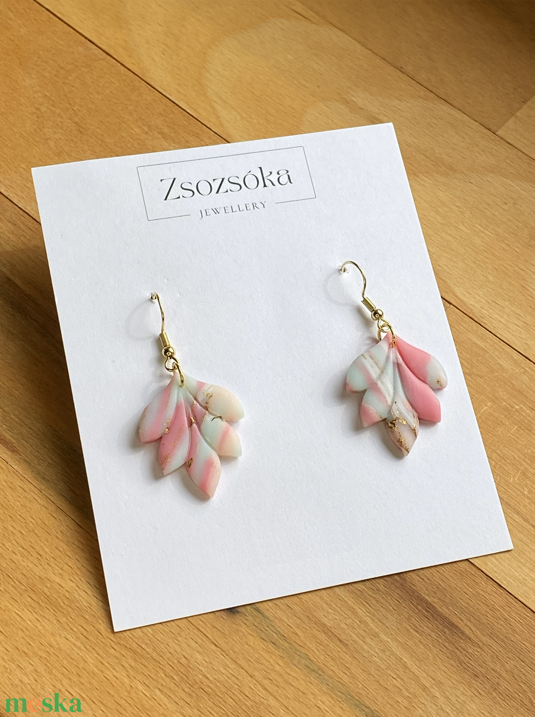 Spring Geometric  - ékszer - fülbevaló - lógó fülbevaló - Meska.hu