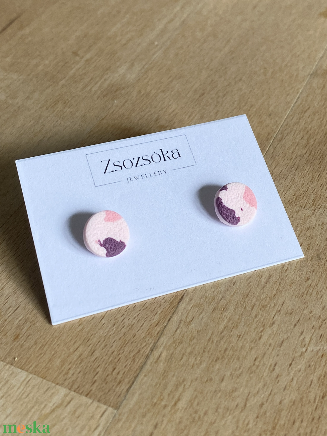 Rose spotted pötty fülbevaló - ékszer - fülbevaló - pötty fülbevaló - Meska.hu